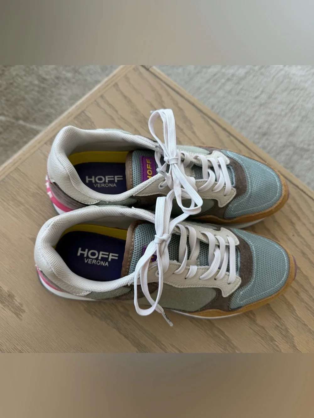 THE HOFF BRAND Women’s Verona City Sneakers – Multi-Color Suede – Size 9 / 40